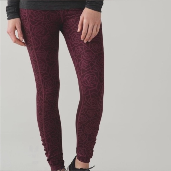 Lululemon | High Times Posey Rose Leggings - Picture 1 of 7